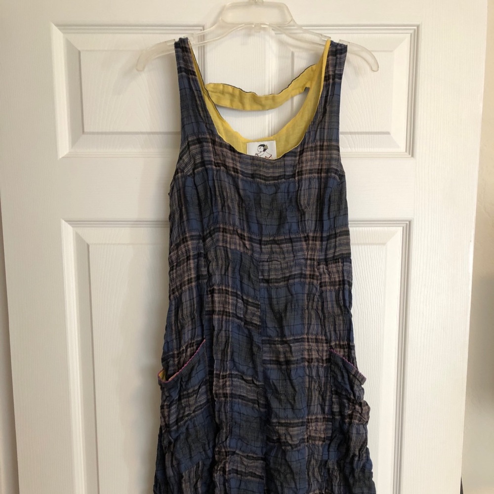 Rebe plaid jumper dress